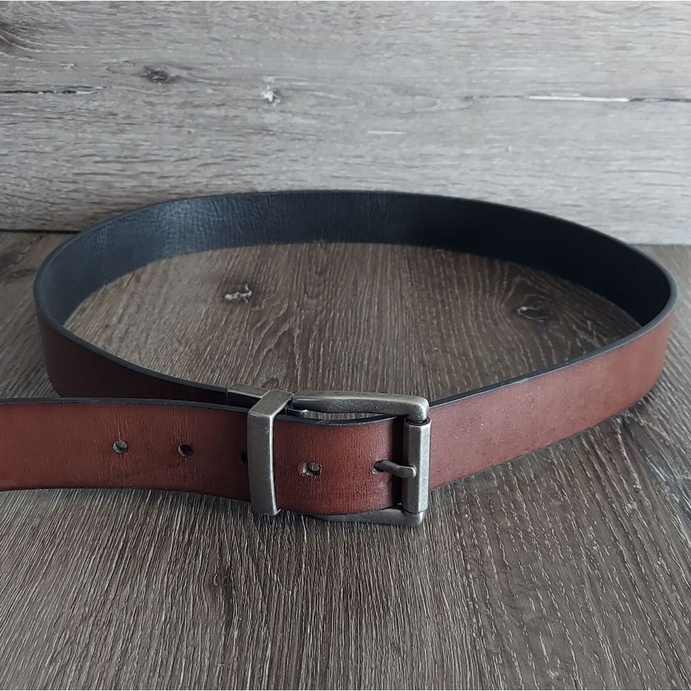 Relic Bonded Leather Reversible Belt - Black & Brown - 42